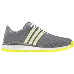 adidas Tour360 XT-SL 2.0 Spikeless Tex Golf Shoes - Grey/Yellow/White