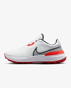Nike Golf Infinity Pro 2 Mens Golf Shoes White/Black/Grey-Red