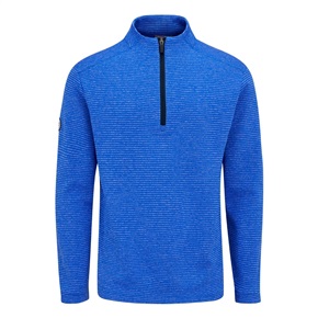 Ping Bryon Mens Striped 1/2 Zip Golf Fleece Ultra Blue Multi