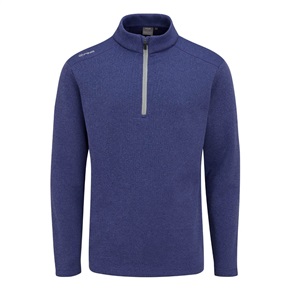 Ping Ramsey Mens 1/2 Zip Ribbed Golf Sweater Twilight Marl